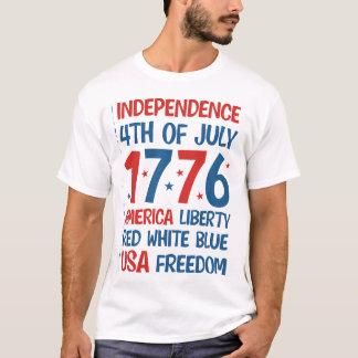 America Liberty, Red, White, Blue, USA Freedom T-Shirt
