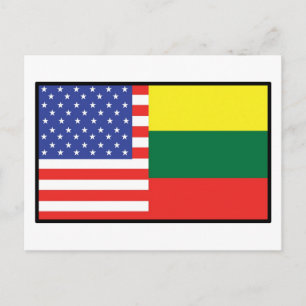 America Lithuania Postcard