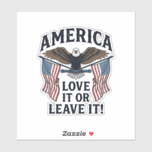 America Love It Or Leave It Patriotic Eagle Shirt_