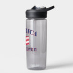 America Love It Or Leave It Water Bottle<br><div class="desc">America Love It Or Leave it with the American Flag</div>