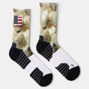 America Loves Garlic Custom High-Performance Socks