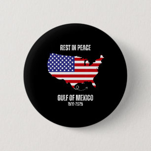 America Map Gulf Of Mexico President Gulf Of Usa  6 Cm Round Badge