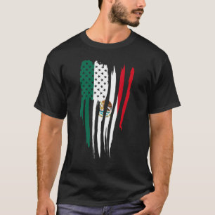 America Mexico Flag Mexican Roots American 1 T-Shirt