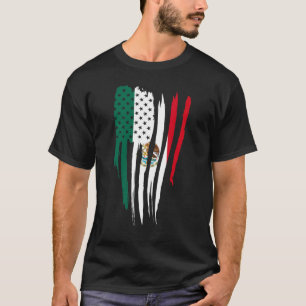 America Mexico Flag Mexican Roots American 1 T-Shirt
