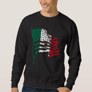 America Mexico Flag Mexican Roots American Sweatshirt