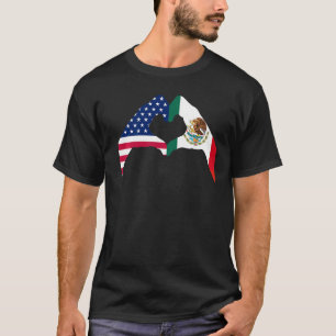 America Mexico Flag Mexican Roots American T-Shirt