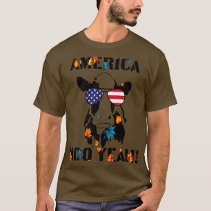 America Moo Yeah 4th Of July T-Shirt