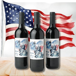America My Heartsfire 1776-2026 Patriotic Wine Label