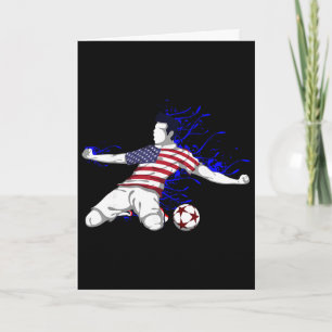 America National Soccer Team Jersey United States Card
