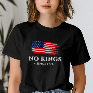 America No Kings Since 1776 Political Protest Tri-Blend Shirt