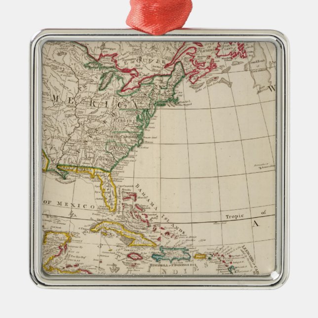 America north metal tree decoration (Front)
