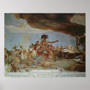 America, one of the Four Continents Poster