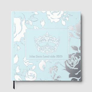 America Pageant Crown Foil Roses Scrapbook Guest Book