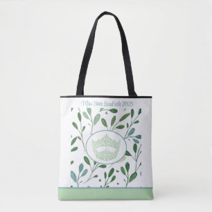 America Pageant Crown Leaf Tote Bag