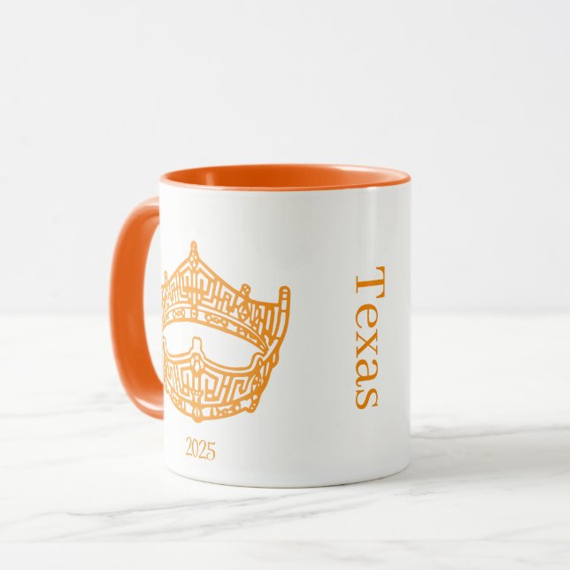 America Pageant Crown Personalised Name Mug (Front Left)