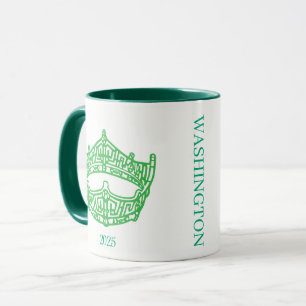 America Pageant Crown Personalised Name Mug