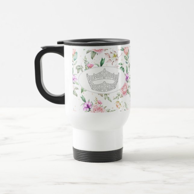 America Pageant Crown Travel Mug (Left)