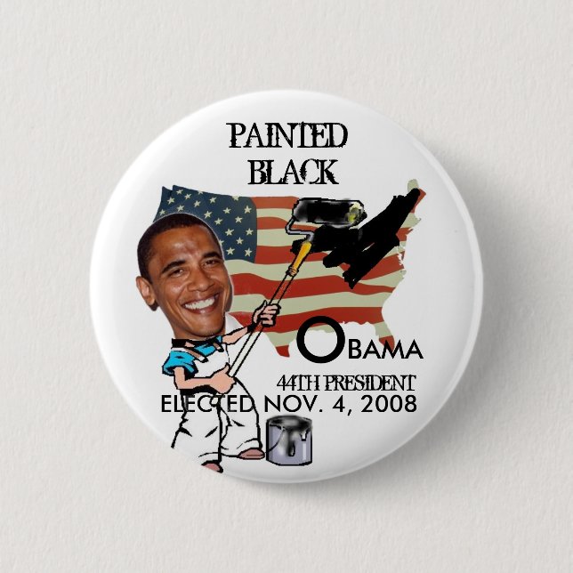 AMERICA PAINTEDBLACK - Customised 6 Cm Round Badge (Front)
