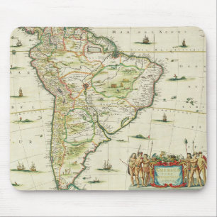 America Pars Meridionalis, page 93 of 'Atlas Minor Mouse Pad