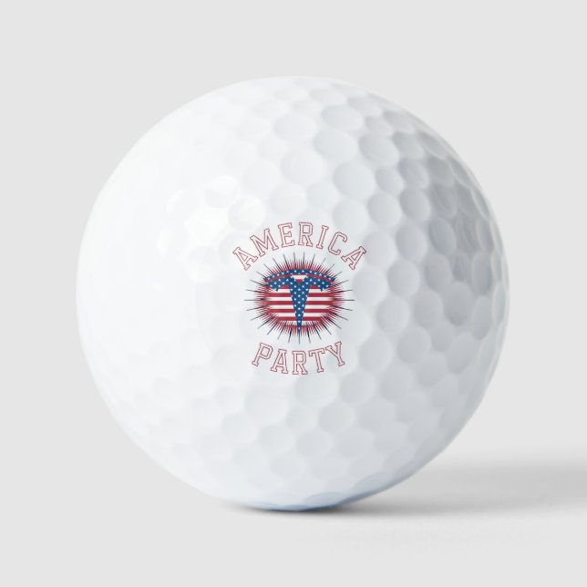 America Party Golf Balls (Front)
