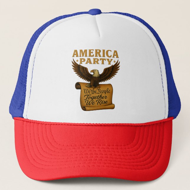 America Party Trucker Hat (Front)
