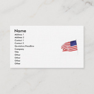 America Patriotic 862 Business Card