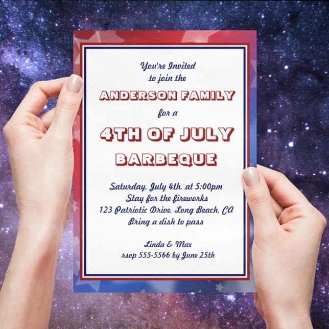 America Patriotic Event Occasion Custom Invitation (Creator Uploaded)