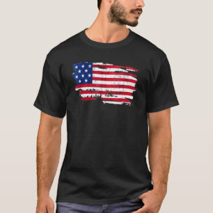 America Patriotic Flag Happy 4th Of July Usa Indep T-Shirt