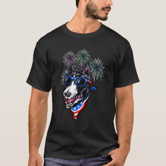 America Pitbull Usa Flag 4th Of July Men Women Pit T-Shirt