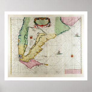 America, plate 17 from 'Le Nouveau et Grand Illumi Poster