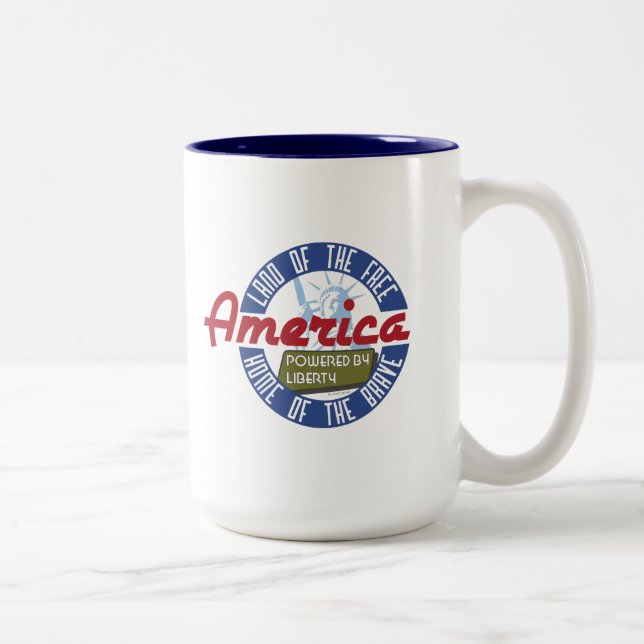 America: Powered by Liberty - Coffee Mug (Right)