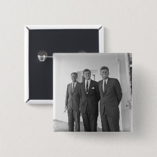 America President John Kennedy & Brothers, Camelot 15 Cm Square Badge