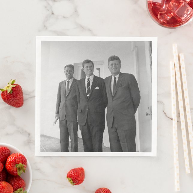 America President John Kennedy & Brothers, Camelot Napkin (Insitu)