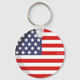 AMERICA PRIDE FLAG   KEY RING