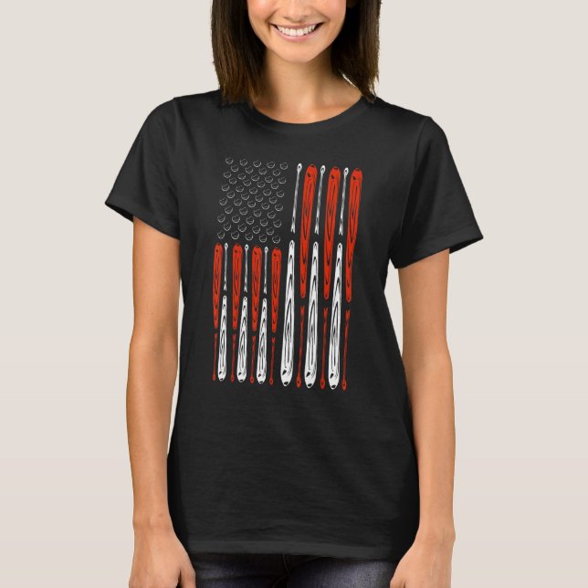 America Pride Flag Patriotic Independence Day July T-Shirt (Front)