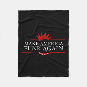 America Punk Again Anti Trump Rock Gift Idea Fleece Blanket