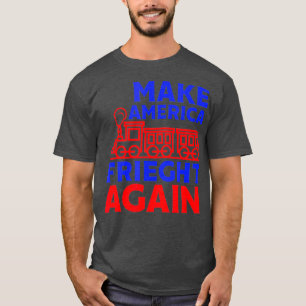 America Railroad America Freight Again Trains T-Shirt