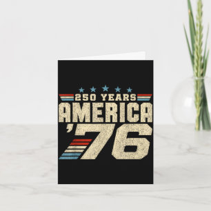 America retro 250 years 250th anniversary usa 1776 card