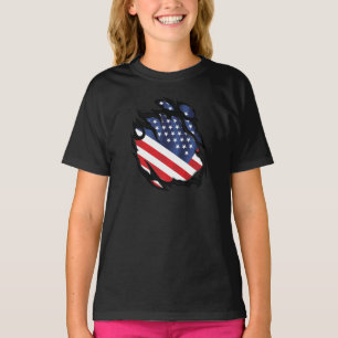 America Ripped Flag T-Shirt