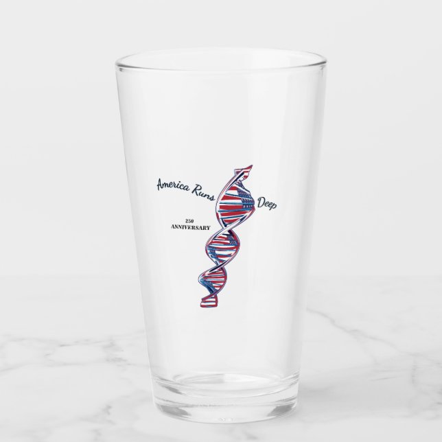 America Runs Deep Glass (Front)