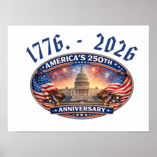 America’s 250 anniversary poster