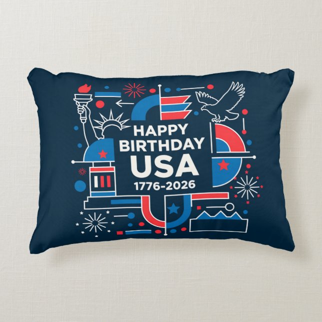 America’s 250th anniversary decorative cushion (Front)