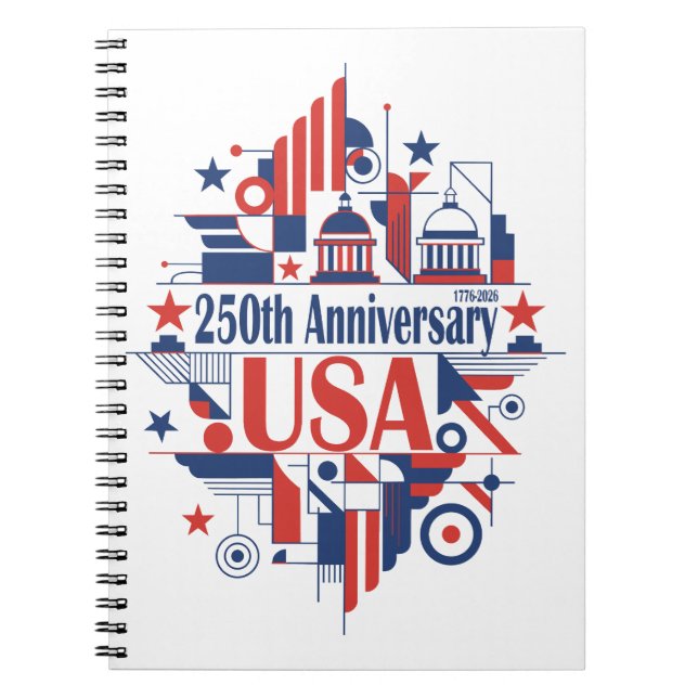 America’s 250th anniversary notebook (Front)