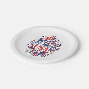 America’s 250th anniversary paper plate