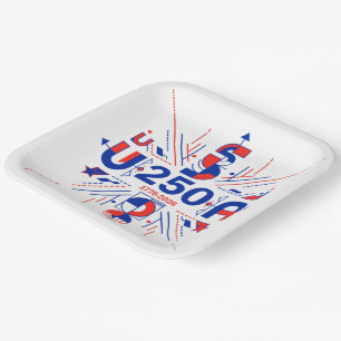 America’s 250th anniversary paper plate