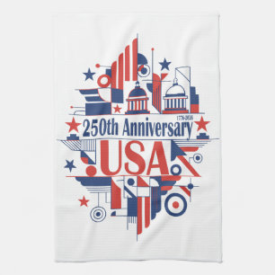 America’s 250th anniversary tea towel