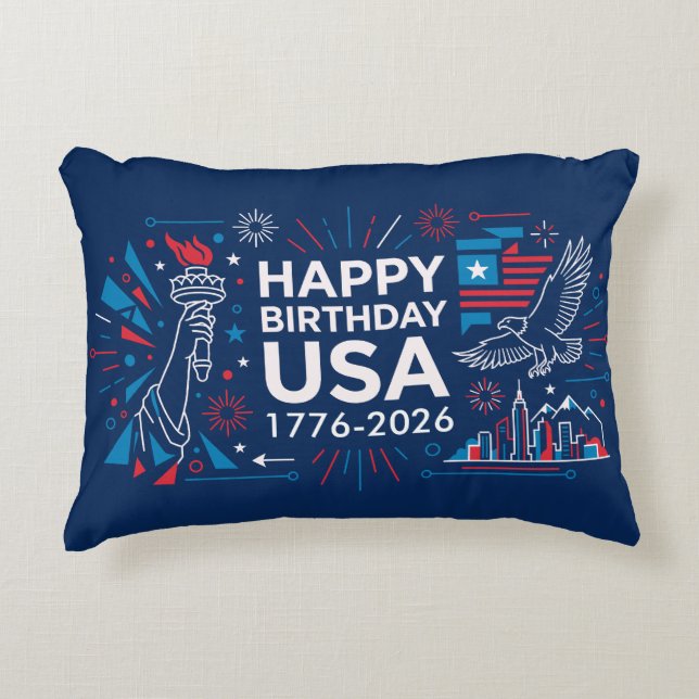 America’s 250th anniversary V2 Decorative Cushion (Front)