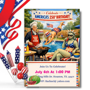 America’s 250th BBQ Invitation
