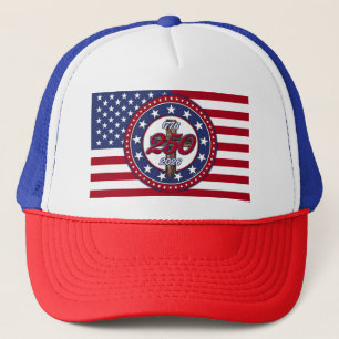 America’s 250th Birthday 1776-2026 Rugged Cross Fl Trucker Hat
