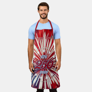 America’s 250th Birthday 1776-2026 RWB Fireworks Apron